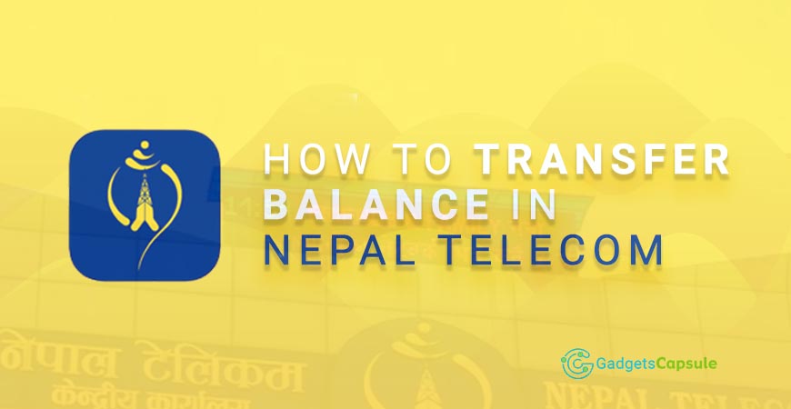 How to Transfer Balance in Nepal Telecom - NTC to NTC