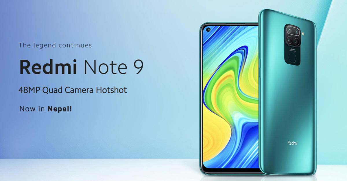 Redmi Note 9 Launched in Nepal at Unbeatable Price - Specs and Availablity